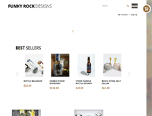 Tablet Screenshot of funkyrockdesigns.com